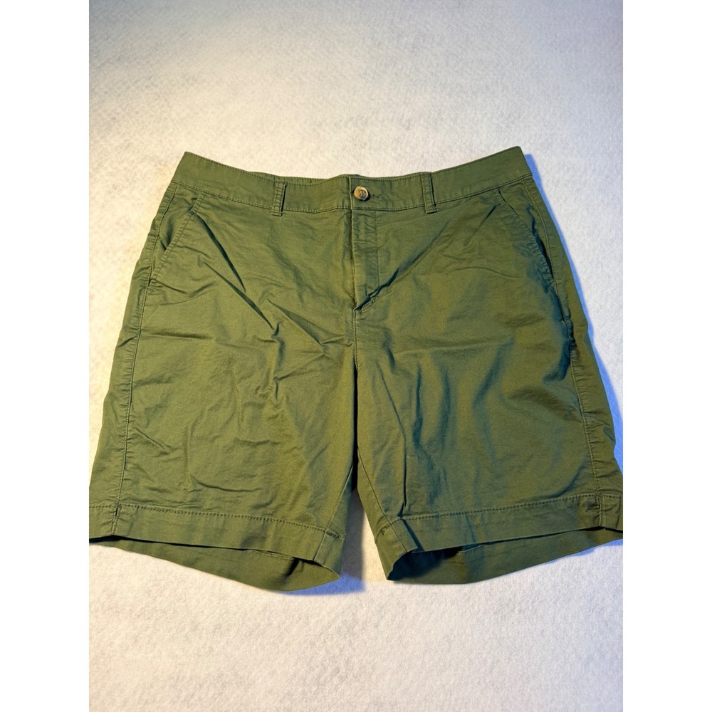 Old Navy Everyday Short High Rise Olive Green Cotton Twill Size 14